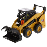 1/32 Scale Diecast Caterpillar 272D3 Skid Steer Toy With Operator