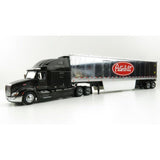 1/50 Scale 579 Ultraloft Peterbilt Semi Truck Toy With Reefer Trailer