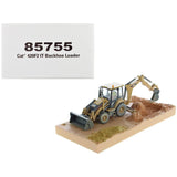 CAT Caterpillar 420F2 IT Backhoe Loader with Operator Yellow "Weathered Series" 1/50 Diecast Model by Diecast Masters-0