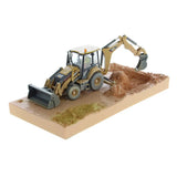 1/50 Scale Caterpillar 420F2 IT Backhoe Toy Weathered Series With Operator