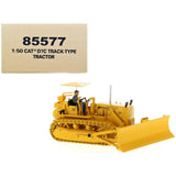 CAT Caterpillar D7C Track-Type Tractor Dozer Yellow with Operator "Vintage Series" 1/50 Diecast Model by Diecast Masters-0