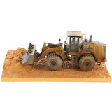 CAT Caterpillar 966M Wheel Loader with Operator (Dirty Version) "Weathered" Series 1/50 Diecast Model by Diecast Masters-1