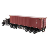 1/50 Scale Diecast Kenworth T880 Toy Semi Truck and Sea Container