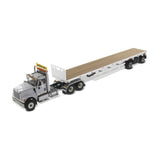 1/50 Scale International HX520 Semi Truck Toy With Flat Bed Trailer