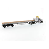 1/50 Scale International HX520 Semi Truck Toy With Flat Bed Trailer