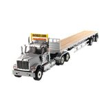 1/50 Scale International HX520 Semi Truck Toy With Flat Bed Trailer