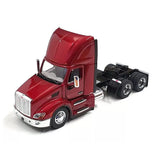 1/50 Scale Legendary Red Peterbilt 579 Day Cab Semi Truck and Tractor