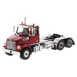 1/50 Scale Metallic Red Western Star 4700 SF Tandom Toy Semi Truck