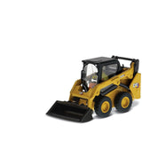 CAT Caterpillar 242D3 Wheeled Skid Steer Loader with Work Tools and Operator Yellow "High Line Series" 1/50 Diecast Model by Diecast Masters-0