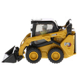CAT Caterpillar 242D3 Wheeled Skid Steer Loader with Work Tools and Operator Yellow "High Line Series" 1/50 Diecast Model by Diecast Masters-2