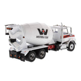 1/50 Scale Western Star Toy Cement Truck White 4700 SB - Diecast