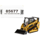 CAT Caterpillar 259D3 Compact Track Loader with Work Tools and Operator Yellow "High Line Series" 1/50 Diecast Model by Diecast Masters-0