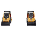 CAT Caterpillar 272D2 Skid Steer Loader Yellow and CAT Caterpillar 297D2 Compact Track Loader Yellow Set of 2 pieces 1/64 Diecast Models by Diecast Masters-4