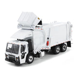 Mack LR Refuse Garbage Truck with McNeilus Meridian Front Loader White with Trash Bin 1/64 Diecast Model by DCP/First Gear-1