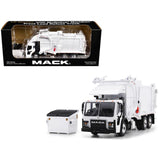 Mack LR Refuse Garbage Truck with McNeilus Meridian Front Loader White with Trash Bin 1/64 Diecast Model by DCP/First Gear-3