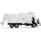 Mack LR Refuse Garbage Truck with McNeilus Meridian Front Loader White with Trash Bin 1/64 Diecast Model by DCP/First Gear-0