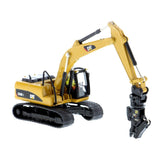 CAT Caterpillar 320D L Hydraulic Excavator with Multiple Work Tools and Operator "High Line" Series 1/87 (HO) Scale Diecast Model by Diecast Masters-3