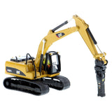 CAT Caterpillar 320D L Hydraulic Excavator with Multiple Work Tools and Operator "High Line" Series 1/87 (HO) Scale Diecast Model by Diecast Masters-4