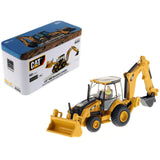 CAT Caterpillar 450E Backhoe Loader with Operator "High Line" Series 1/87 (HO) Scale Diecast Model by Diecast Masters-0