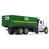 Mack Granite MP Refuse Garbage Truck with Tub-Style Roll-Off Container "Waste Management" White and Green 1/87 (HO) Diecast Model by First Gear-2