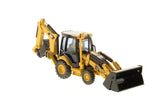 1/50 Scale Caterpillar 420E Diecast Center Pivot Backhoe Loader Toy With Tools