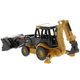 CAT Caterpillar 420E Backhoe Loader Yellow "Micro-Constructor" Series Diecast Model by Diecast Masters-1
